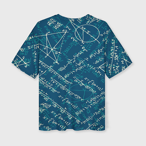 Женская футболка оверсайз Математика / 3D-принт – фото 2