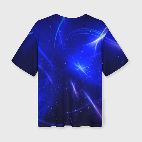 Женская футболка оверсайз Космический вихрь / 3D-принт – фото 2