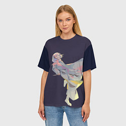 Футболка оверсайз женская Маньяк акудама, цвет: 3D-принт — фото 2