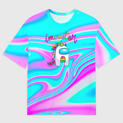Женская футболка оверсайз Impostor Unicorn