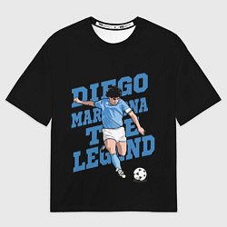 Футболка оверсайз женская Diego Maradona, цвет: 3D-принт