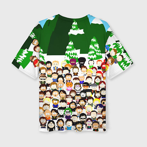 Женская футболка оверсайз Южный Парк South Park / 3D-принт – фото 2