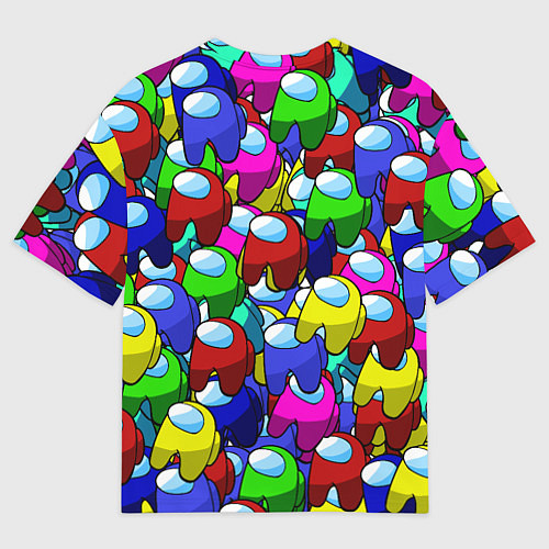 Женская футболка оверсайз AMONG US / 3D-принт – фото 2