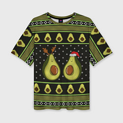 Женская футболка оверсайз Avo christmas