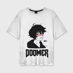 Женская футболка оверсайз Doomer boy