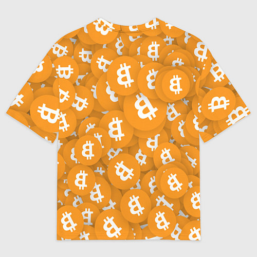Женская футболка оверсайз Я БИТКОИН I AM BITCOIN / 3D-принт – фото 2