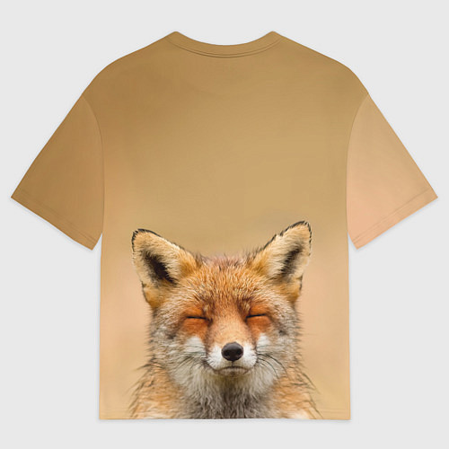 Женская футболка оверсайз Милая лисичка / 3D-принт – фото 2
