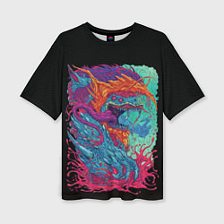 Футболка оверсайз женская Hyper beast art, цвет: 3D-принт