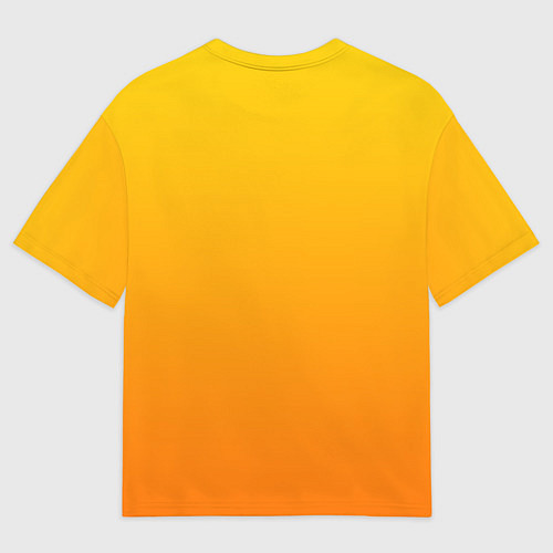 Женская футболка оверсайз Оранжевый градиент / 3D-принт – фото 2