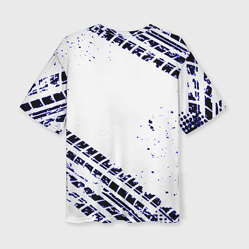 Женская футболка оверсайз SUBARU / 3D-принт – фото 2