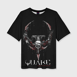Женская футболка оверсайз Quake Champions