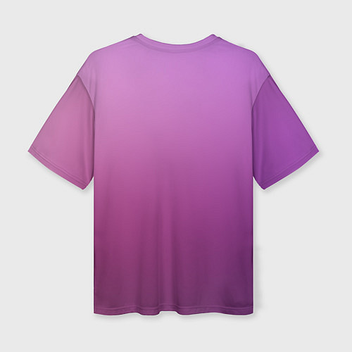 Женская футболка оверсайз Аметистовый закат / 3D-принт – фото 2