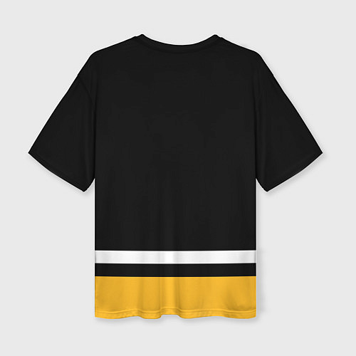 Женская футболка оверсайз Питтсбург Пингвинз Форма1 / 3D-принт – фото 2