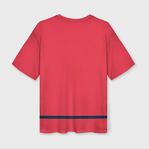 Женская футболка оверсайз Вашингтон Кэпиталз Форма1 / 3D-принт – фото 2