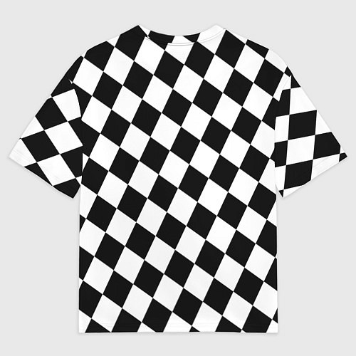 Женская футболка оверсайз Шахматы / 3D-принт – фото 2