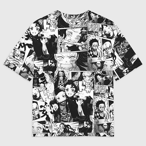 Женская футболка оверсайз НЕЗУКО / 3D-принт – фото 2