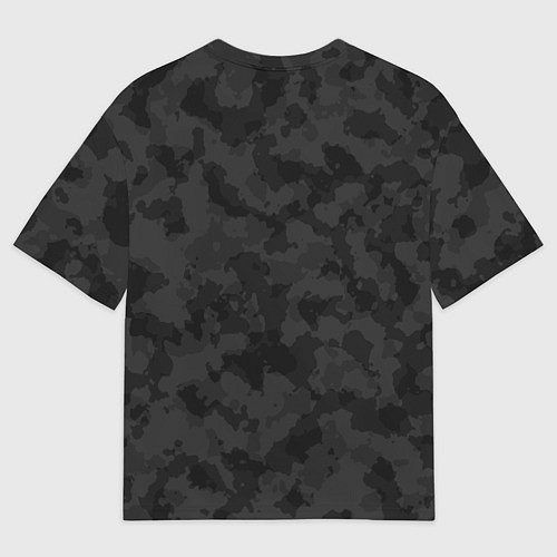 Женская футболка оверсайз СПЕЦ КАМУФЛЯЖ / 3D-принт – фото 2