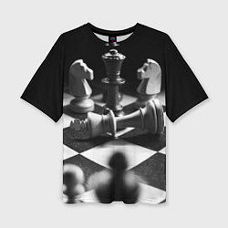 Футболка оверсайз женская Шахматы, цвет: 3D-принт