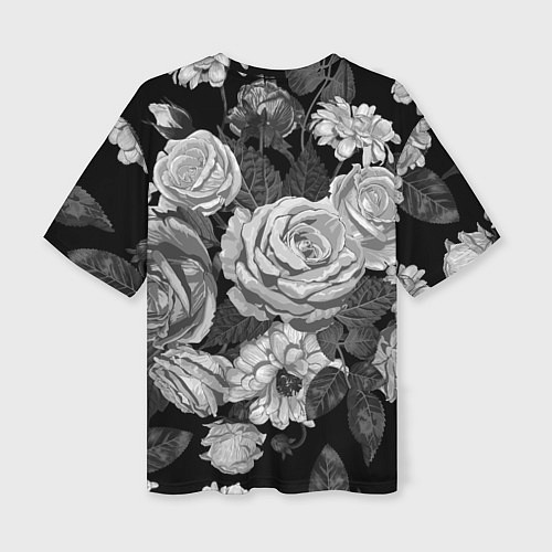 Женская футболка оверсайз Розы / 3D-принт – фото 2