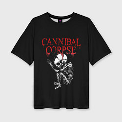 Женская футболка оверсайз Cannibal Corpse 1