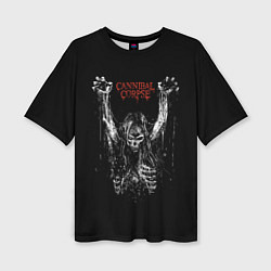 Женская футболка оверсайз Cannibal Corpse
