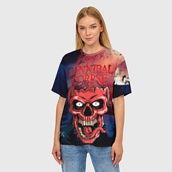 Футболка оверсайз женская Cannibal, цвет: 3D-принт — фото 2