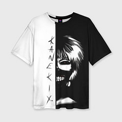 Женская футболка оверсайз Kaneki X Tokyo Ghoul