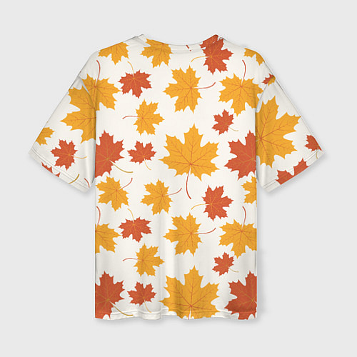 Женская футболка оверсайз Осень Autumn / 3D-принт – фото 2
