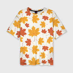 Женская футболка оверсайз Осень Autumn