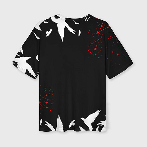 Женская футболка оверсайз HAIKYU ВОЛЕЙБОЛ / 3D-принт – фото 2