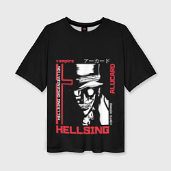 Женская футболка оверсайз Hellsing