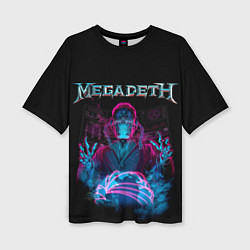 Футболка оверсайз женская MEGADETH, цвет: 3D-принт