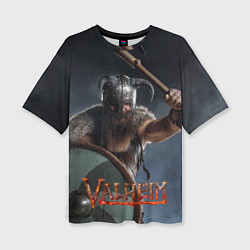 Женская футболка оверсайз Viking Valheim