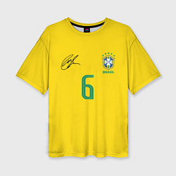 Футболка оверсайз женская Р Карлос футболка сборной, цвет: 3D-принт