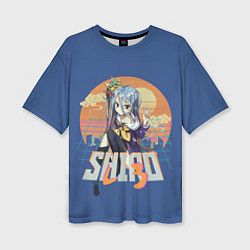 Женская футболка оверсайз Shiro princess