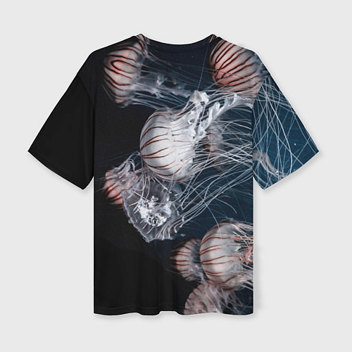 Женская футболка оверсайз Медузы / 3D-принт – фото 2