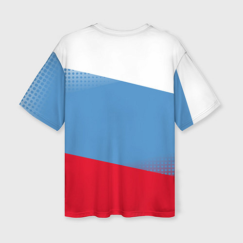 Женская футболка оверсайз Русский хоккей / 3D-принт – фото 2