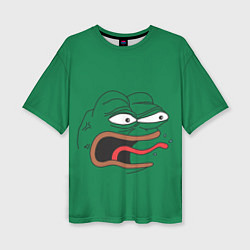 Женская футболка оверсайз Pepe skin