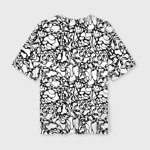 Женская футболка оверсайз Абстрактная жидкость / 3D-принт – фото 2