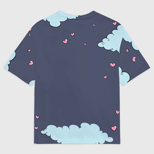 Женская футболка оверсайз Сонный ленивец / 3D-принт – фото 2