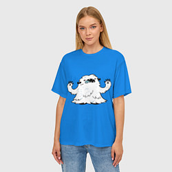 Футболка оверсайз женская ЛАНГА ХАСЭГАВА SK8, цвет: 3D-принт — фото 2