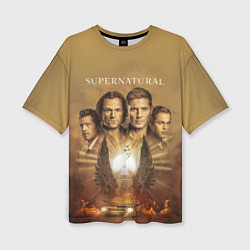 Женская футболка оверсайз Supernatural