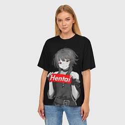 Футболка оверсайз женская Megumin Hentai, цвет: 3D-принт — фото 2