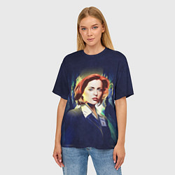 Футболка оверсайз женская Dana Scully, цвет: 3D-принт — фото 2