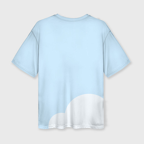 Женская футболка оверсайз Paimon GI / 3D-принт – фото 2