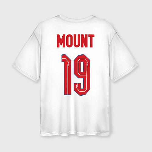 Женская футболка оверсайз Мэйсон Маунт форма Англия / 3D-принт – фото 2