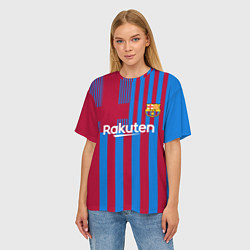 Футболка оверсайз женская Гризманн Барселона 20212022, цвет: 3D-принт — фото 2
