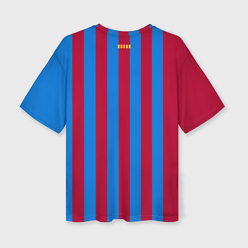 Женская футболка оверсайз Форма Барселоны 20212022 / 3D-принт – фото 2