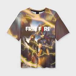 Женская футболка оверсайз FREEFIRE ФРИФАЕР Z