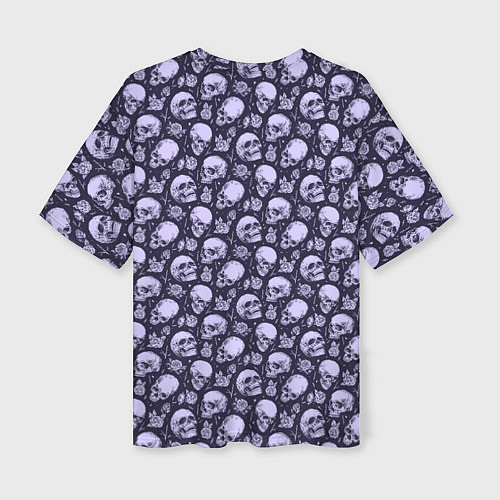 Женская футболка оверсайз Черепа / 3D-принт – фото 2